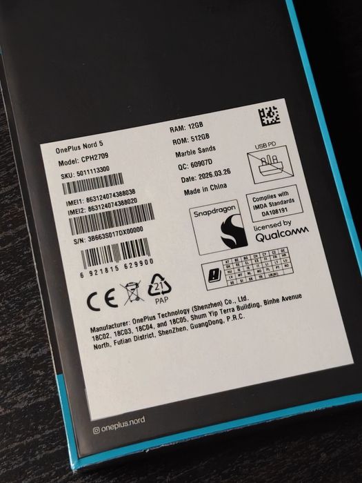 OnePlus Nord 5 12/512