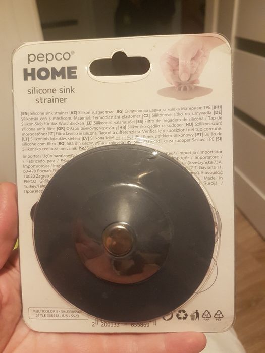 Korek z sitkiem silikonowy