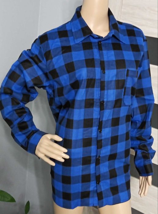 Koszula Flanelowa Bawełniana.