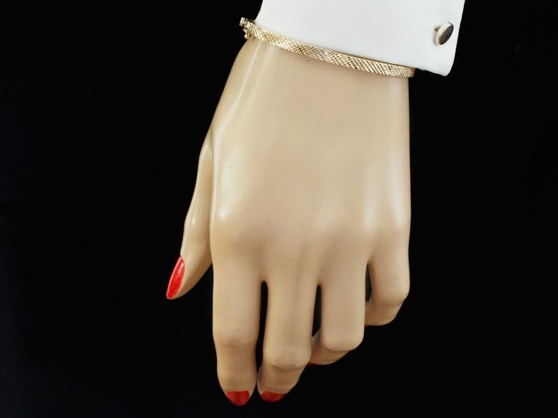 Nowa Bransoletka Złota sztywna Bangle koło próba 585. Sklep