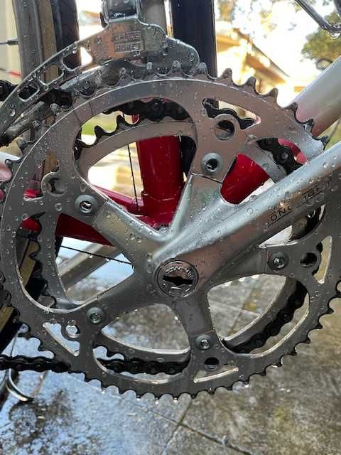 Clássica altis campagnolo vermelha e branca, completa