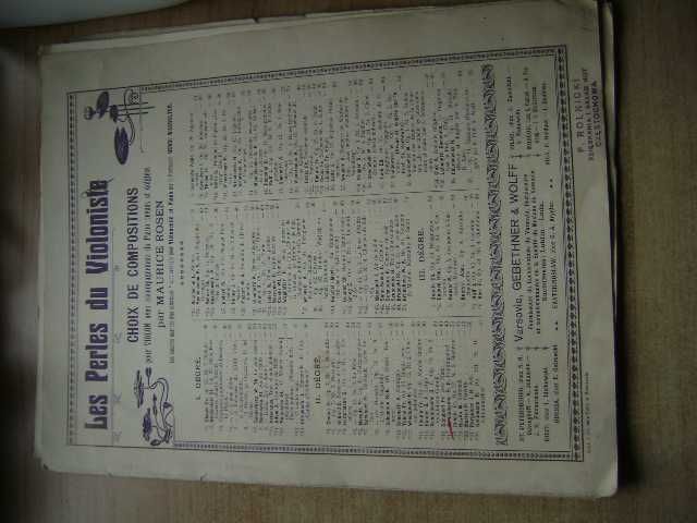Starocie z PRL - Nuty Gebethner & Wolff 1915r. = 3 Zeszyty A4 Warszawa