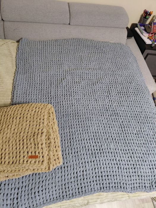 Koc/pled Recznie pleciony