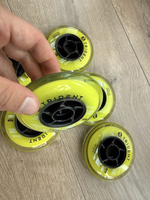 Kółka do rolek Powerslide Trident 100mm DD X-GRIP - 6 szt.