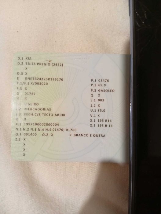 Kia Pregio Ligeiro Mercadorias Gasóleo
