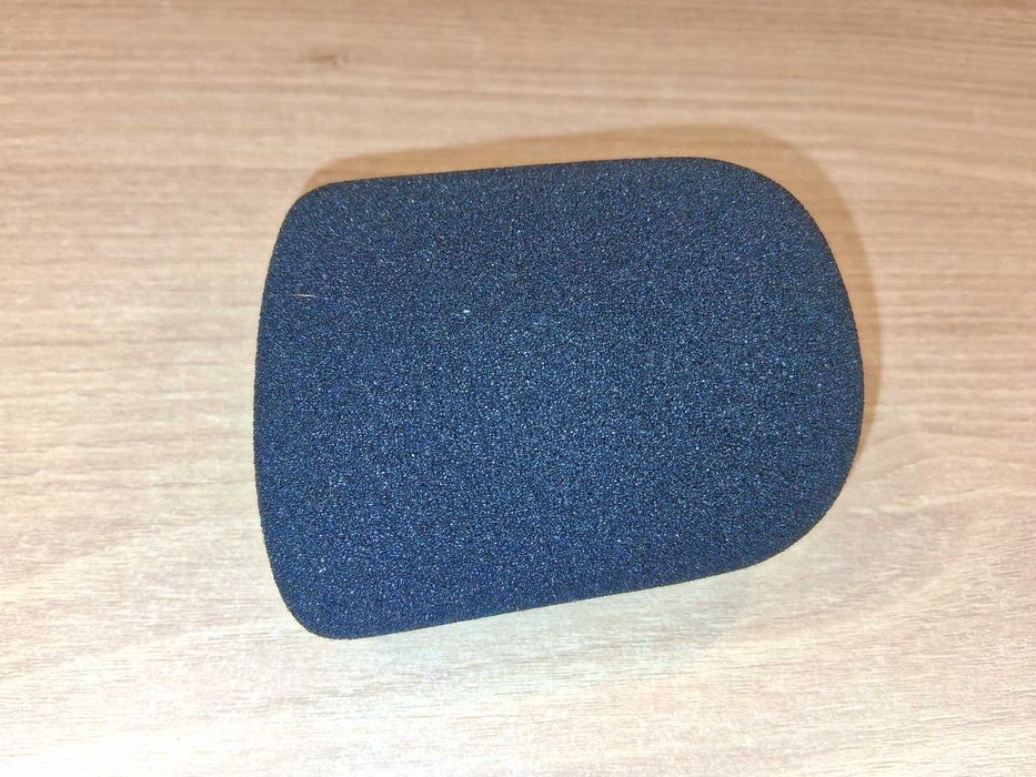 C011 Gąbka Na Mikrofon Osłona Pop Filtr Wyciszenie Czarna