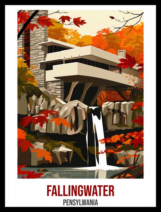Plakat 30x40cm Fallingwater