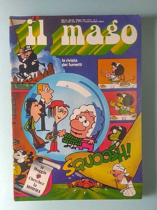 IL MAGO Nº 1 a 9 - Revista italiana BD de 1972. Salinas, McManus, Segar, Breccia, Roy Crane Chic Young e outros