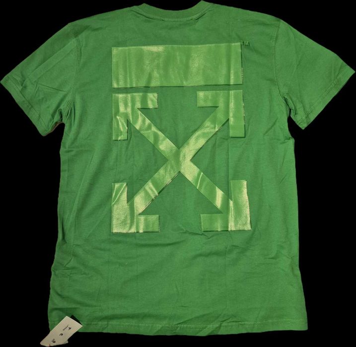 Nowa zielona KOSZULKA OFF WHITE OKAZJA XXL super jakosc OW