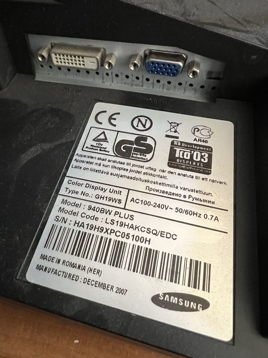 Монитор SAMSUNG 940BW PLUS