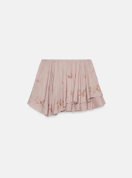 Zara spódnica mini z koralikami M