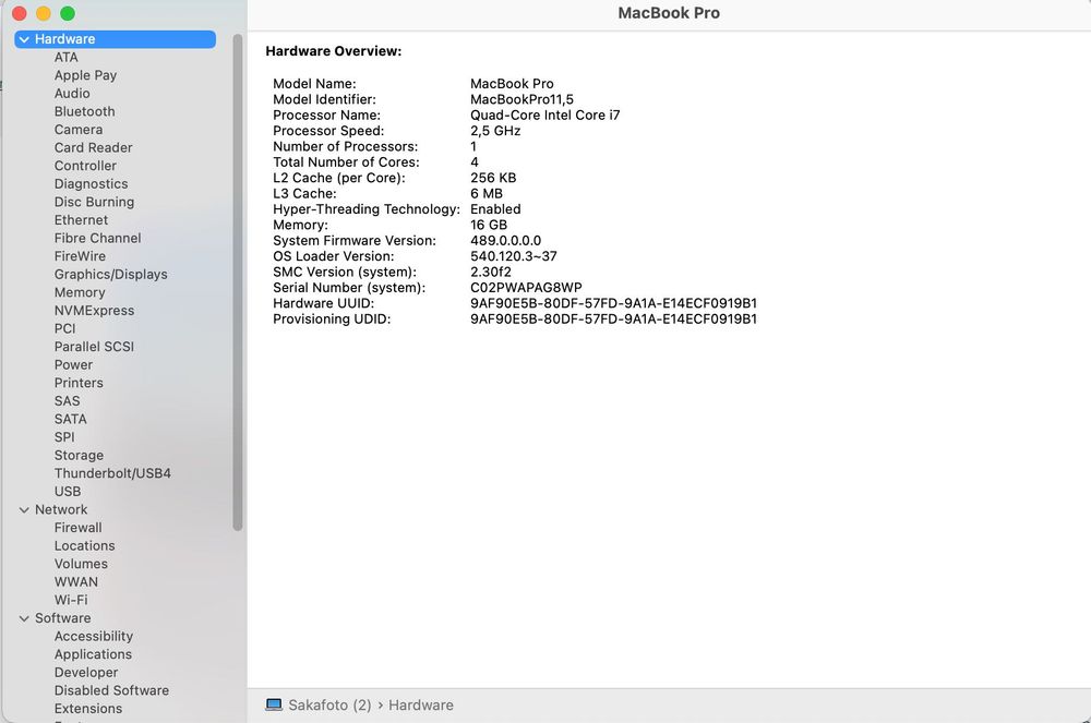 Macbook Pro 15" 2015