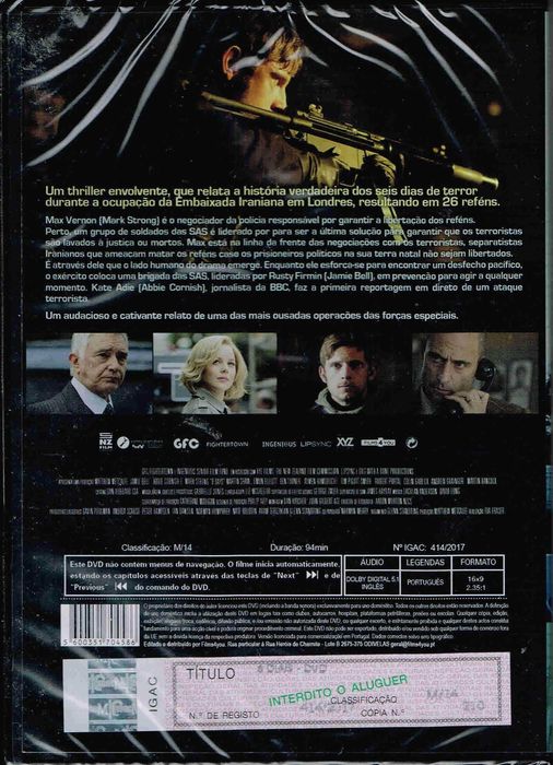 Filme em DVD: 6 Dias (Jamie Bell, Mark Strong, Abbie Cornish) - NOVO! SELADO!
