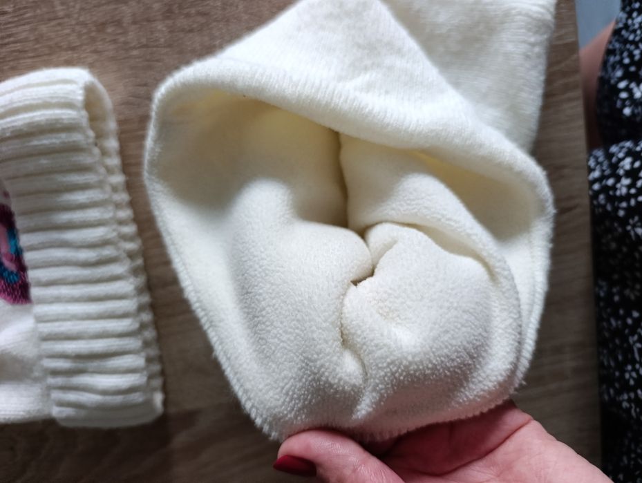Czapka+komin dla dziewczynki