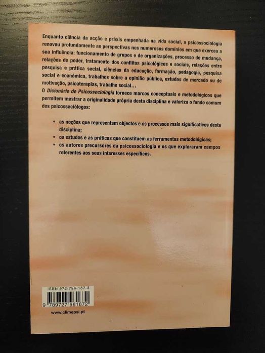 (Env. Incluído) Dicionário de Psicossociologia