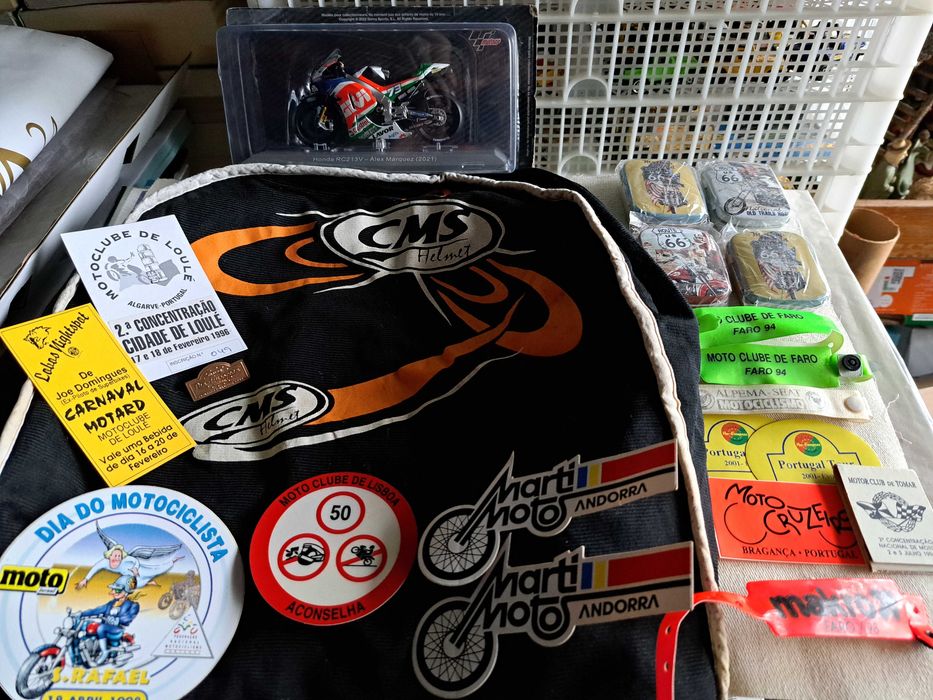 LOTE de Recordações MOTARD + HONDA escala 1/18!
