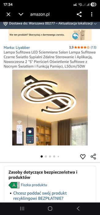 Lampa dolar led na pilot zasilanie 230v