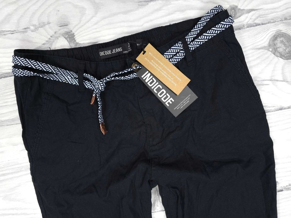 INDICODE JEANS Bryne Męskie Spodnie Len Lniane XL ! Nowe