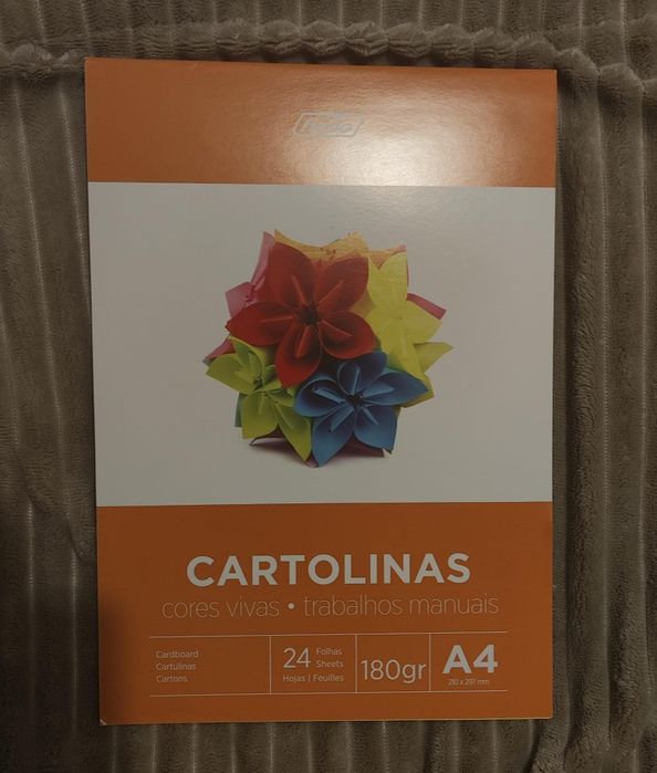 Bloco de cartolinhas A4