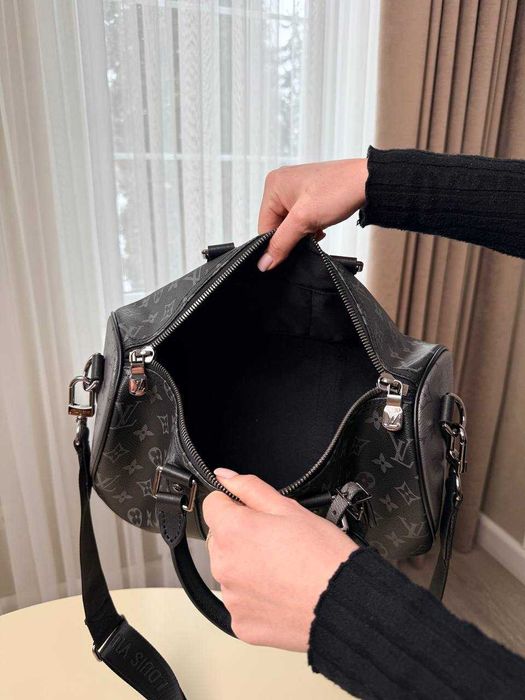 !LUX! Louis Vuitton Keepall 35 Monogram Eclipse Canva/ travel bag