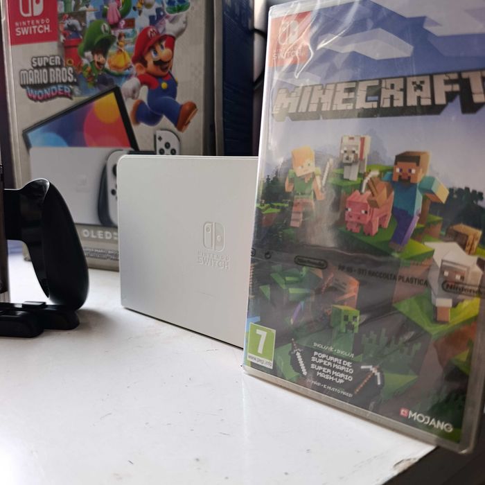 Nintendo Switch OLED + 6 Jogos + Pastinha