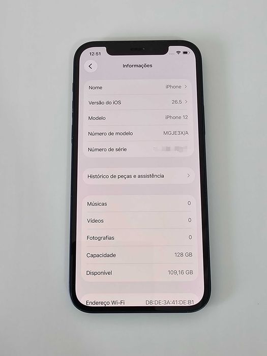 Iphone 12 128Gb. 100% Bateria. Muito bom