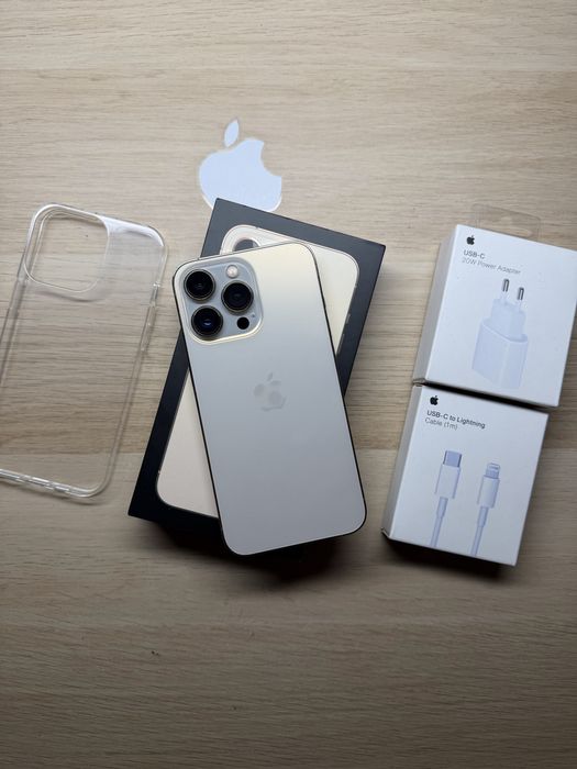 iPhone 13 Pro 128 złoty bateria 100% komplet