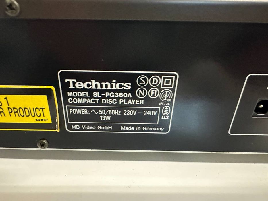 Odtwarzacz CD Technics SL-PG360 MASH DAC 1-bit CD-R Hi-Fi Japan