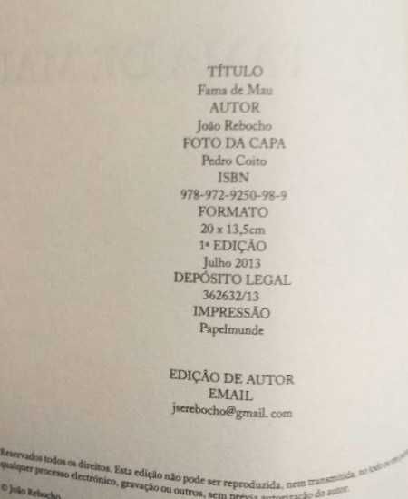 João Rebocho - Fama de Mau