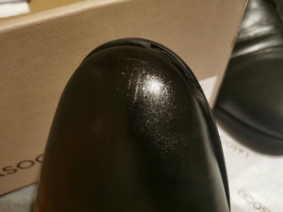 Półbuty, Oksfordy męskie, skóra naturalna, r. 42