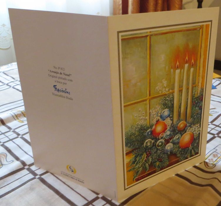 Postais Pintados c/ a boca e o pé Originais - Total de 6  - Antigos