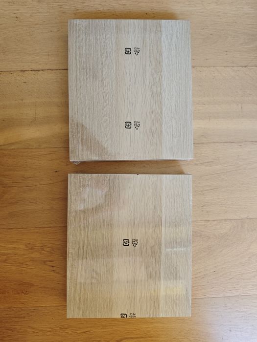 2x Półka ścienna, imitacja dębu bejcowanego na biało, 30x26 cm Ikea Lack