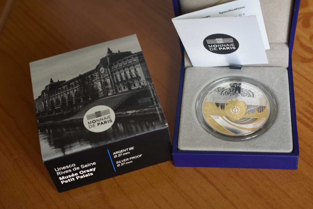 Moeda em Prata - UNESCO Margens do Rio Sena