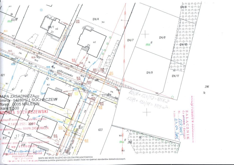 Działki budowlane 888 m² i 889 m² Sochaczew, Malesin, Boryszewska - Widok 3
