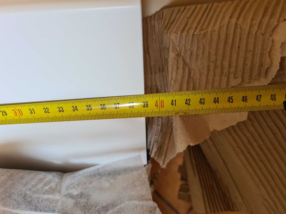 Parapet wewnętrzny MDF biały 90 x 39 x 3cm
