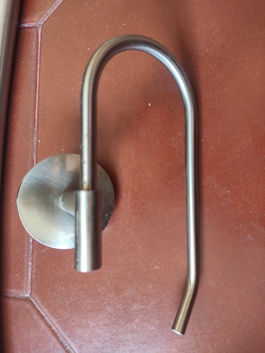 Porta rolos de aço inoxidável - em bom estado