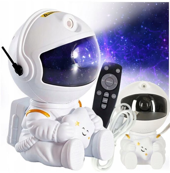 Projektor gwiazd astronauta lampka led rzutnik laserowy dla dzieci
