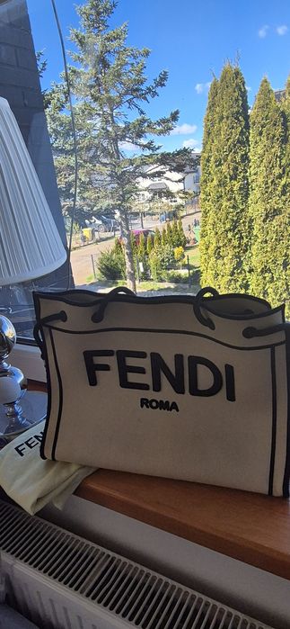 Torba  FENDI beżowa