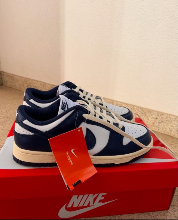 Nike Dunk Vintage Navy mulher tam. 39