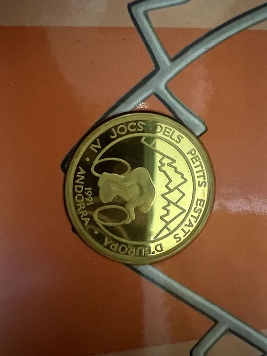 Carteira Andorra 1991 "IV Jocs del Petits Estats D'Europa" Prata Proof