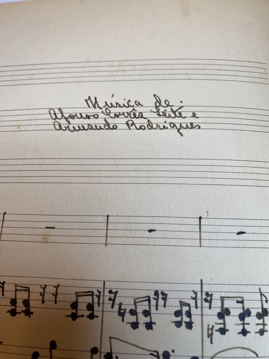 Partitura Manuscrita do Filme Bocage 1936