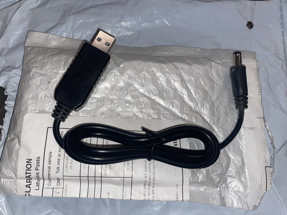 Кабель питания роутера 12в