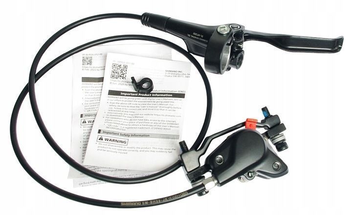 Hamulec hydrauliczny Shimano MT200 przedni adapter 180mm zestaw zalany