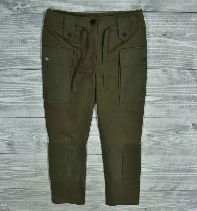 Alexander Mcqueen Spodnie Damskie Cargo Wełniane Panele 40