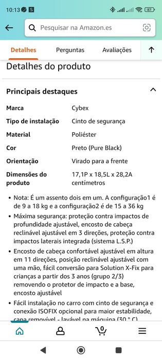 2 Cadeiras auto Cybex