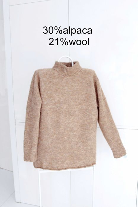 30%alpaka 21%wełna bez wad Carin Wester L/M
