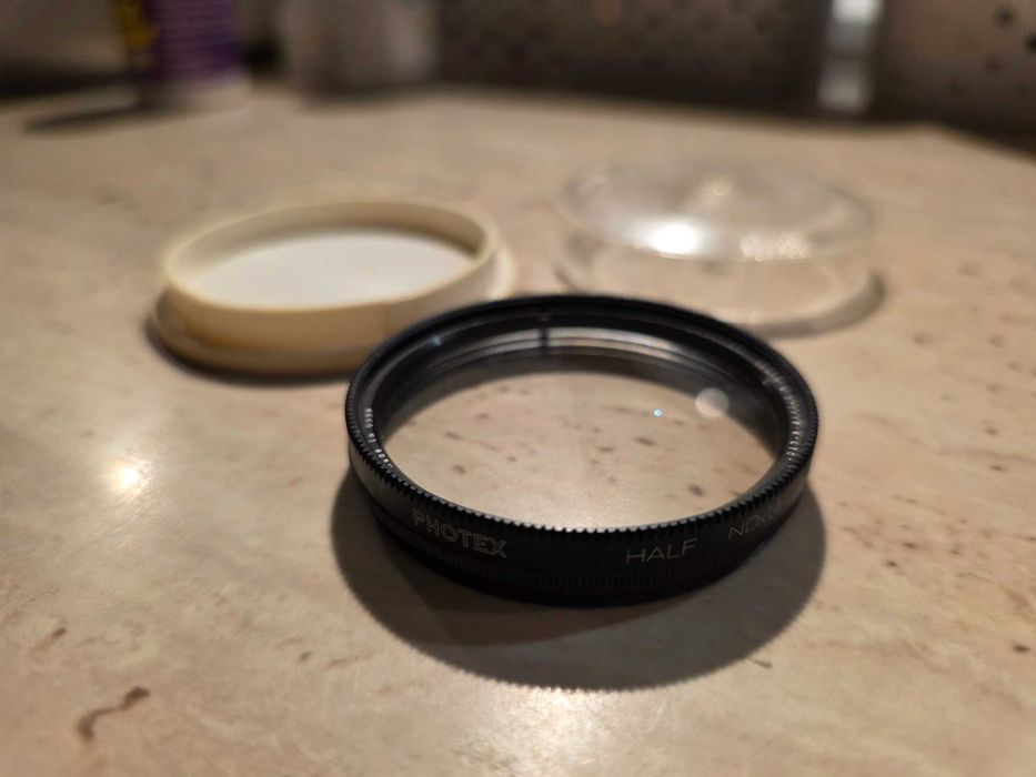Filtr fotograficzny połówkowy PHOTEX HALF, NDx1,4, USSR, 52mm