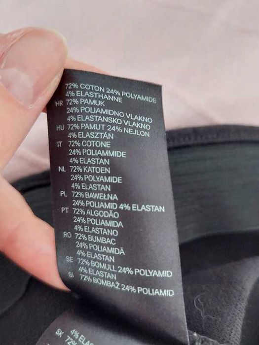 H&M czarna dopasowana spódnica mini 36 z zamkiem klasyczna basic mini