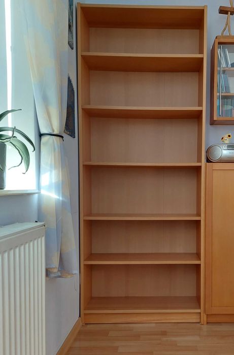 Regał BILLY IKEA 80x28x202 cm Brązowy Jasny Gabinet Kuchnia Jadalnia