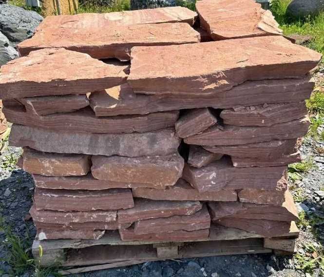 CZERWONY PIASKOWIEC Płyty Ścieżka Kaskada Oczko Wodne Kamień Ogrodowy